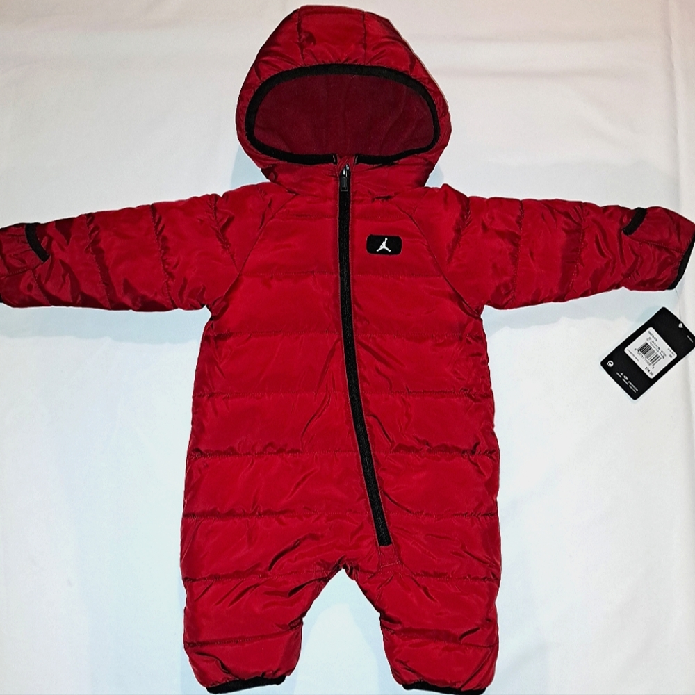 NWT Jordan Jumpman Puffer Coat/Snowsuit- 0-3 Months